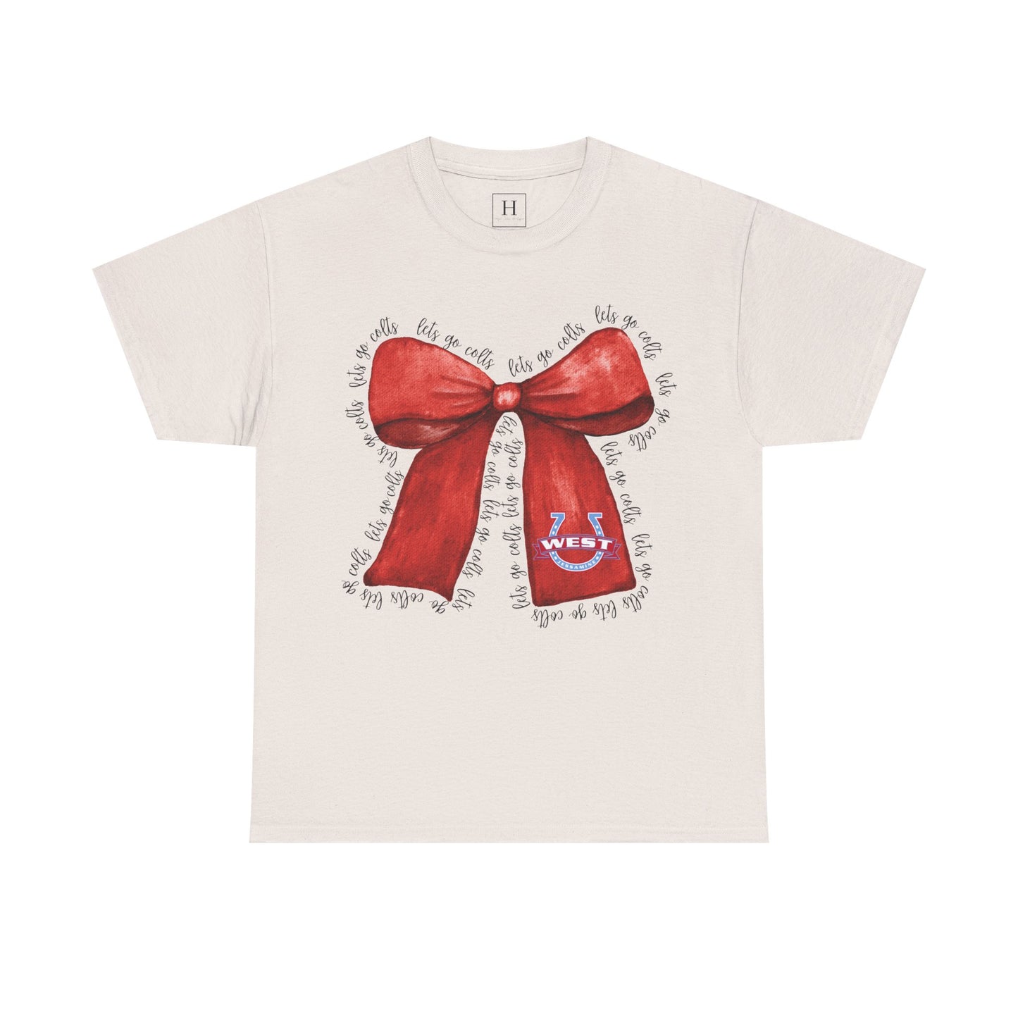Let's Go Colts Bow - West Horseshoe Logo Unisex T-Shirt
