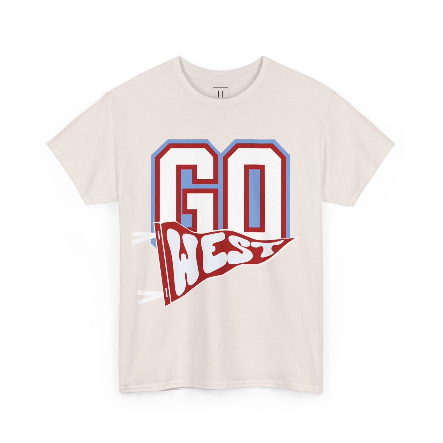 GO WEST Pennant Flag - Unisex