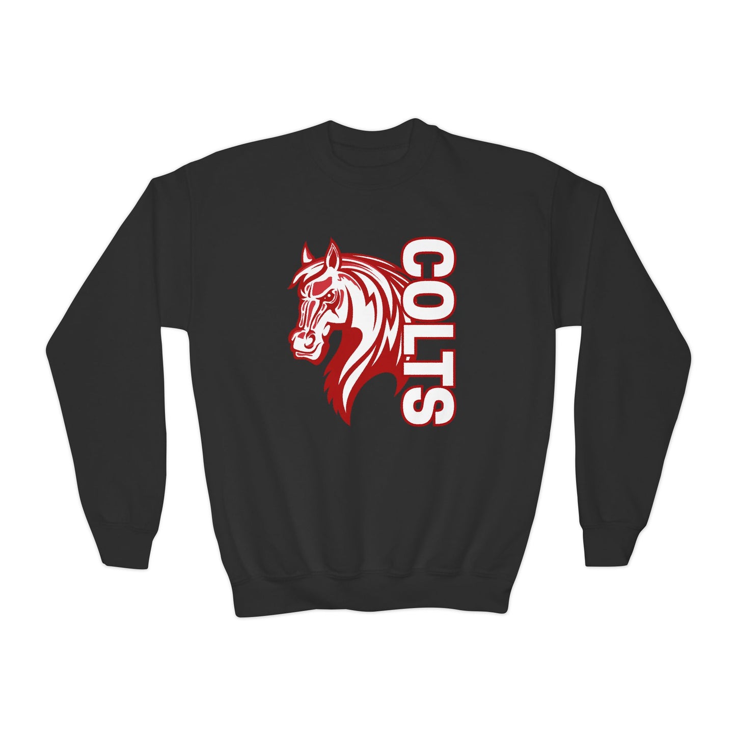 YOUTH -- Colts Mascot Head Horse West Jessamine Sweater