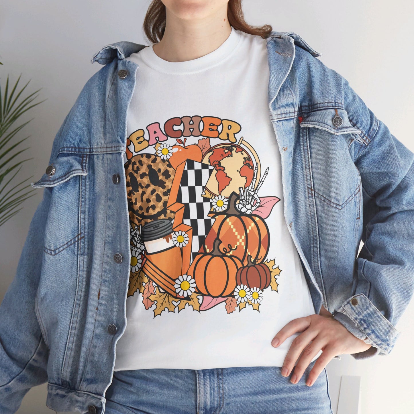 Fall Retro Teacher T-Shirt