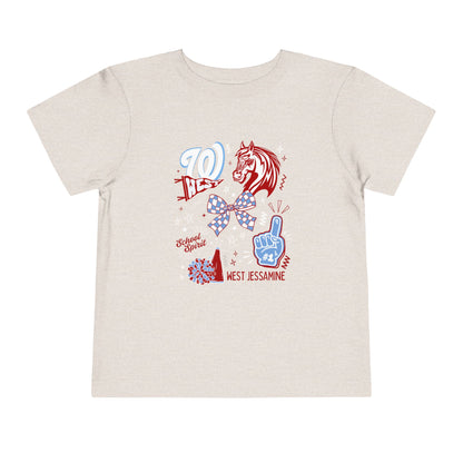 Toddler; West Jessamine Coquette School Spirit - Unisex T-shirt