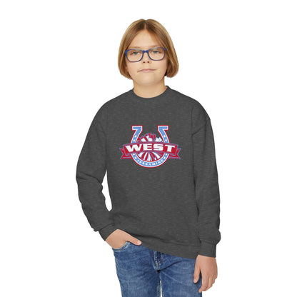 YOUTH -- West Jessamine Horseshoe Logo w/ Pom Sweatshirt