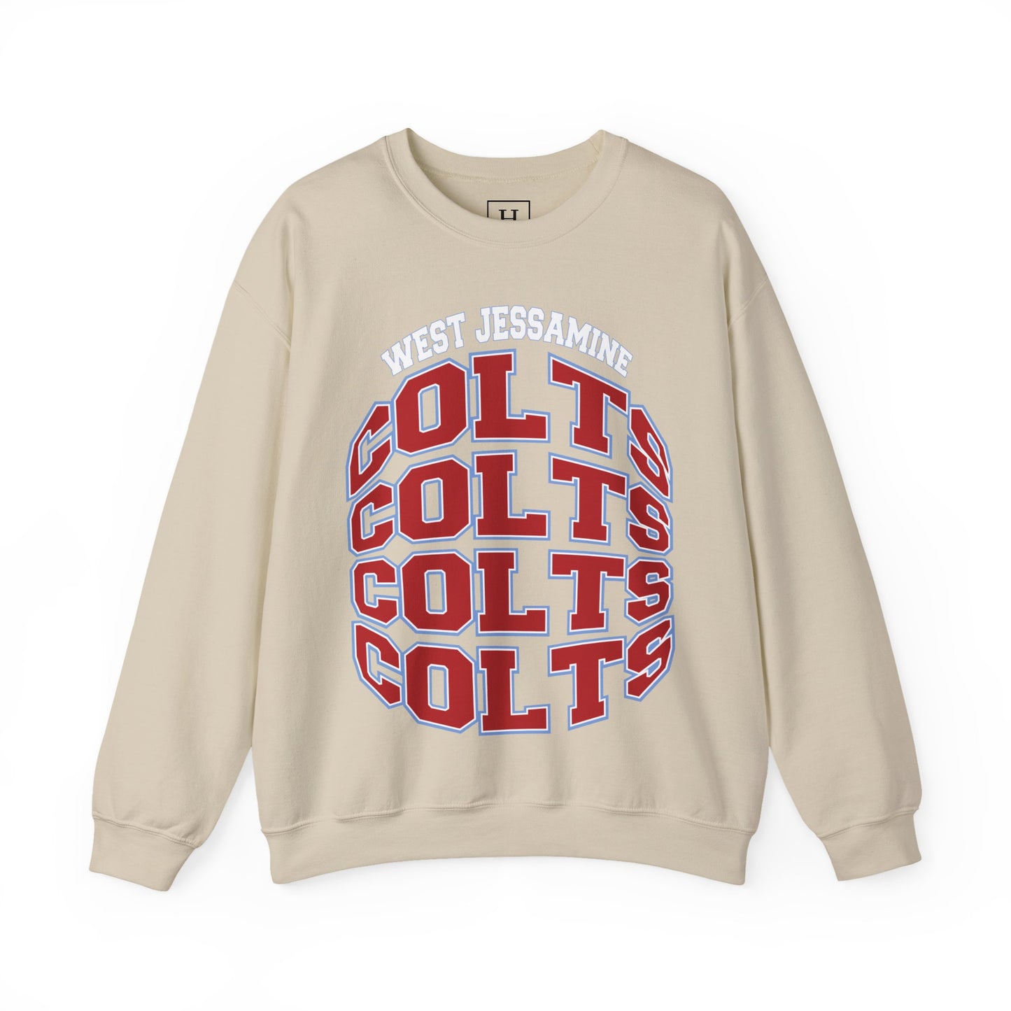 West Jessamine Colts Crewneck Sweatshirt — School Spirit Pride - Unisex