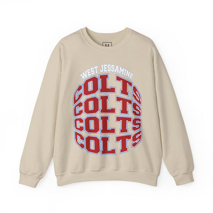 West Jessamine Colts Crewneck Sweatshirt — School Spirit Pride - Unisex