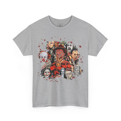 Halloween; Classic Horror Characters with Blood Splatter -- Unisex