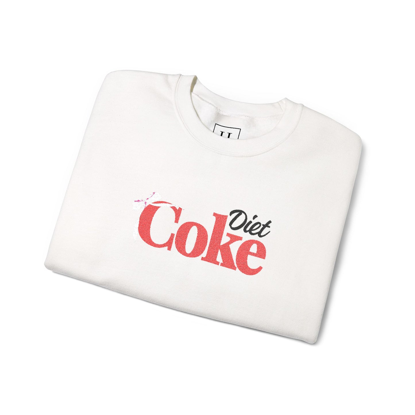 Bow 'Diet Coke' Crewneck Sweatshirt - Embroidered