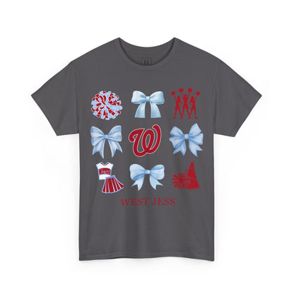 West Jessamine Cheer Coquette Bows Unisex Tee