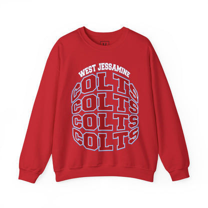 West Jessamine Colts Crewneck Sweatshirt — School Spirit Pride - Unisex