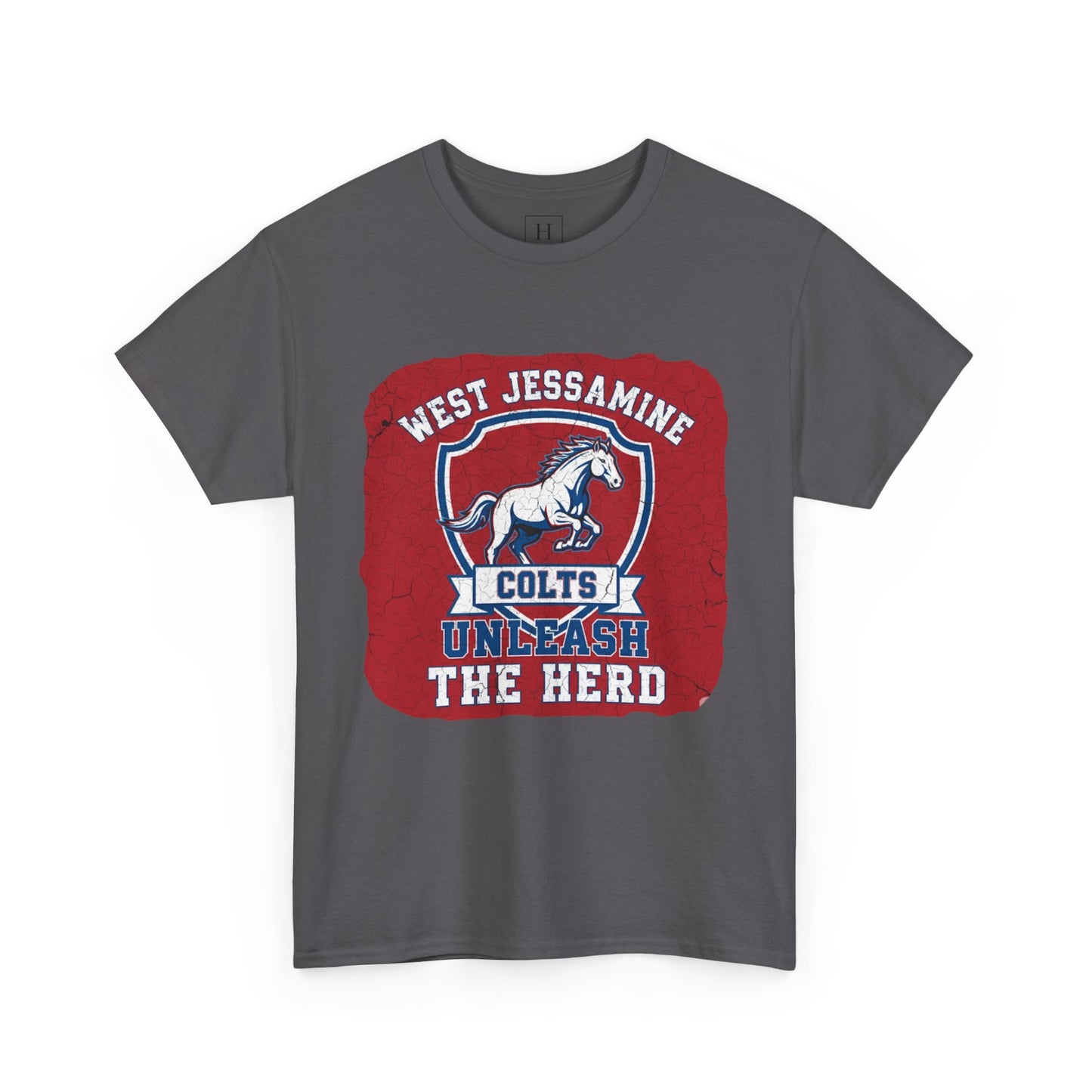 West Jessamine Colts - Unleash The Herd - Red BG Unisex Shirt