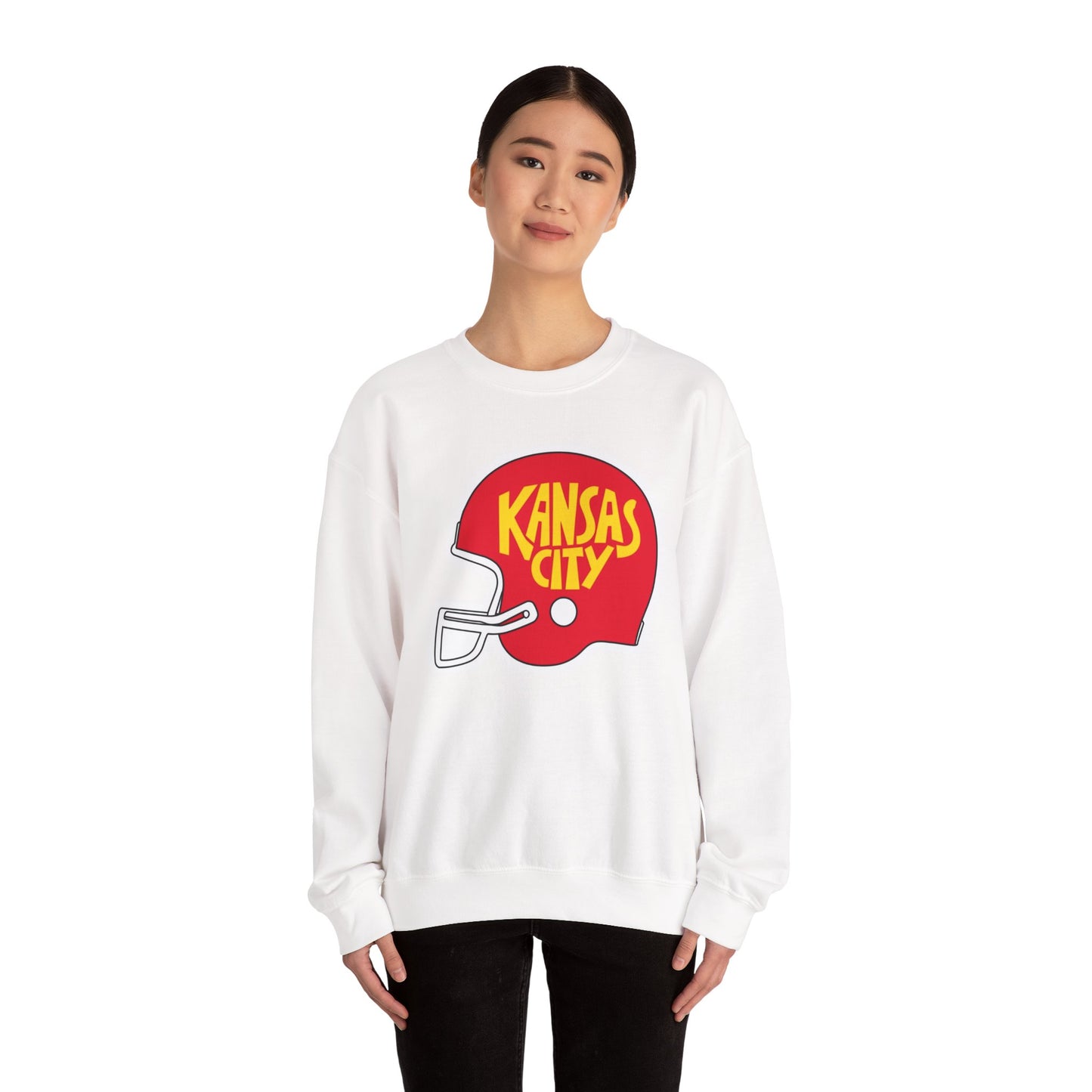 Game Day KS Chiefs Football Helmet - Unisex Sweatshirt