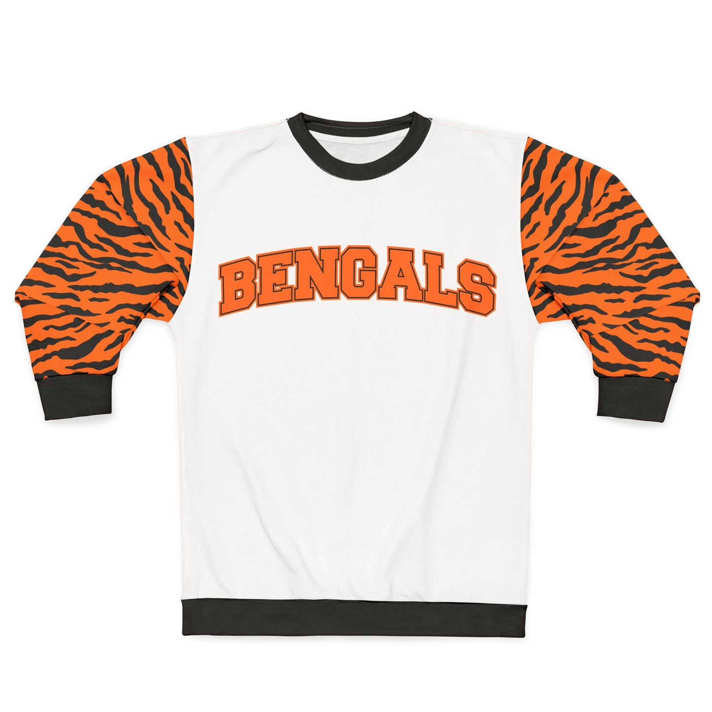 Cincinnati Bengals Tiger Print Sleeves Sweatshirt - AOP
