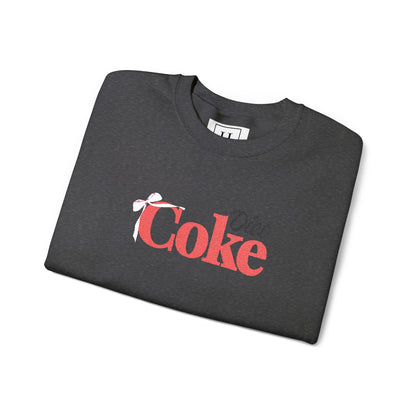 Bow 'Diet Coke' Crewneck Sweatshirt - Embroidered