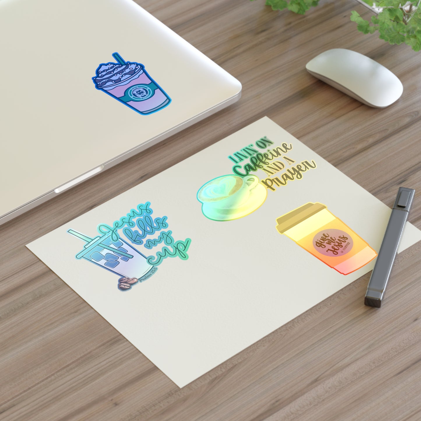Coffee and Jesus Christian Sticker Sheets