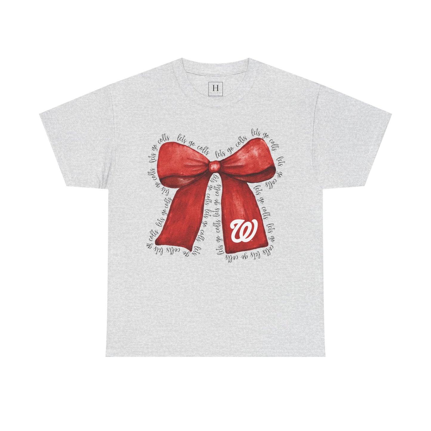 Let's Go Colts Bow - W Logo Unisex T-Shirt