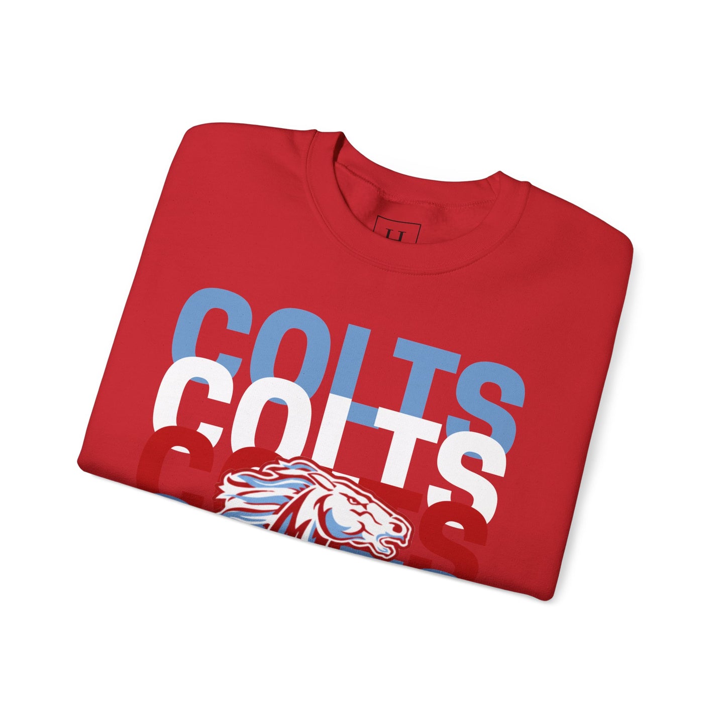 COLTS with Horse Logo - Christmas Sweatshirt - Unisex