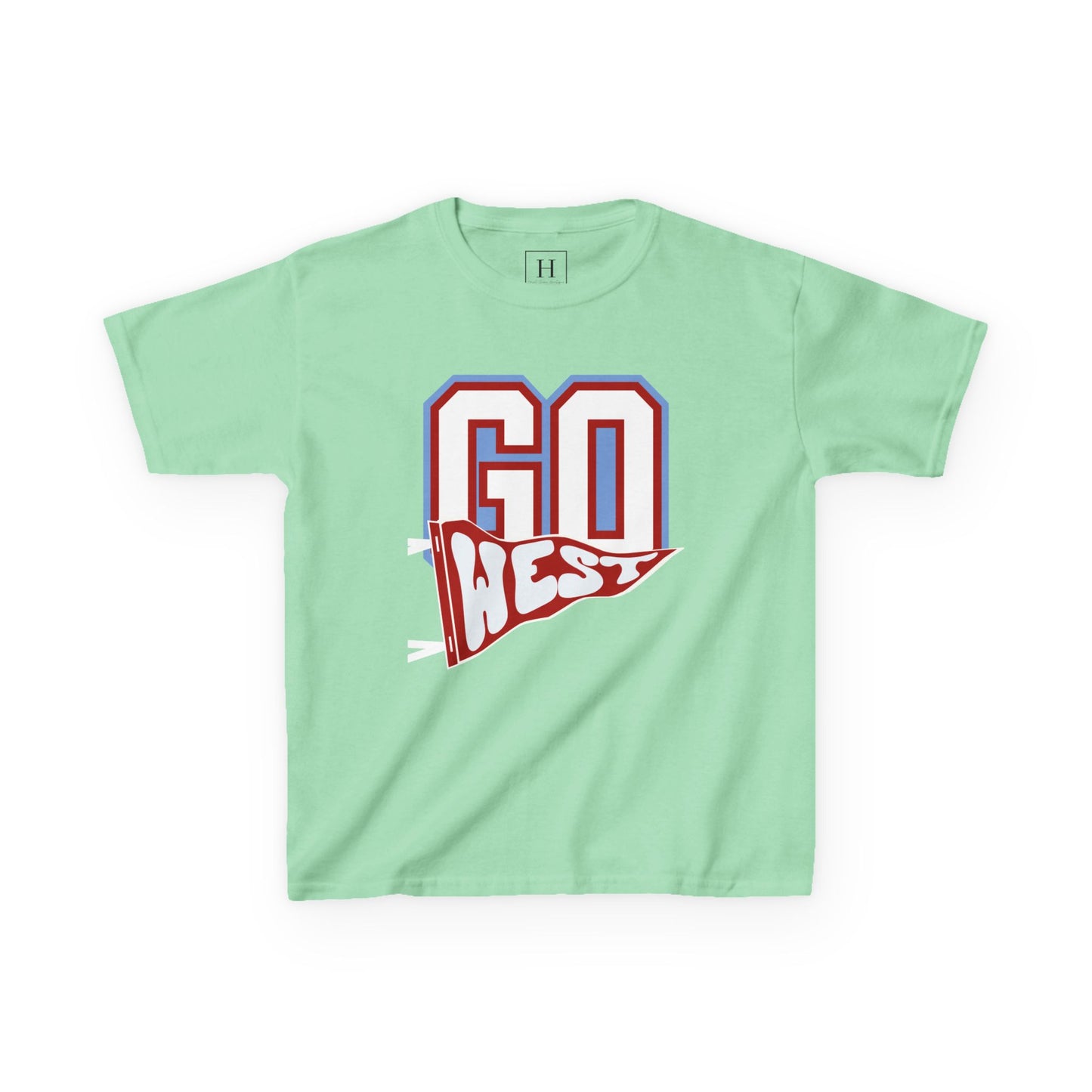 YOUTH -- GO WEST Pennant Flag - Unisex