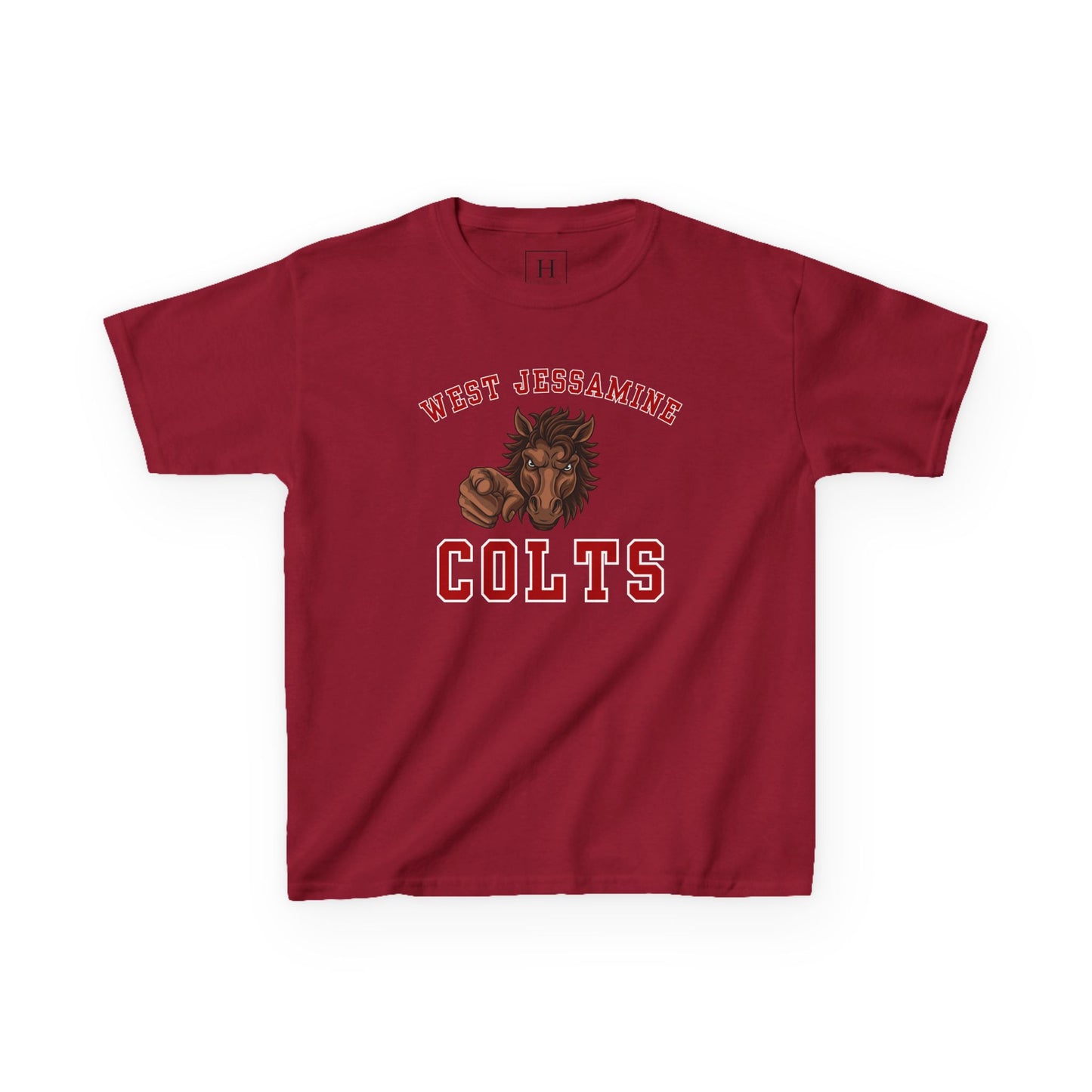 YOUTH --- West Jessamine Colts Mascot - YOU  -- Unisex Tee