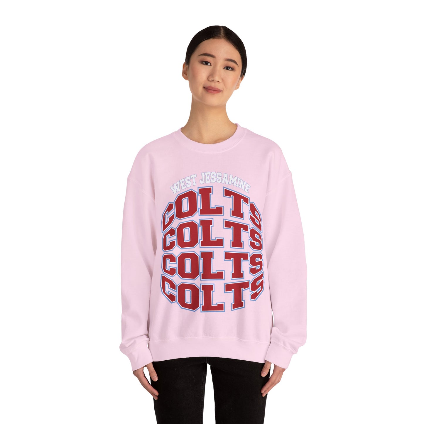 West Jessamine Colts Crewneck Sweatshirt — School Spirit Pride - Unisex
