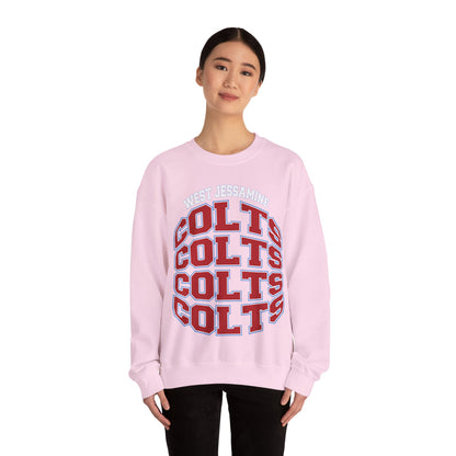 West Jessamine Colts Crewneck Sweatshirt — School Spirit Pride - Unisex