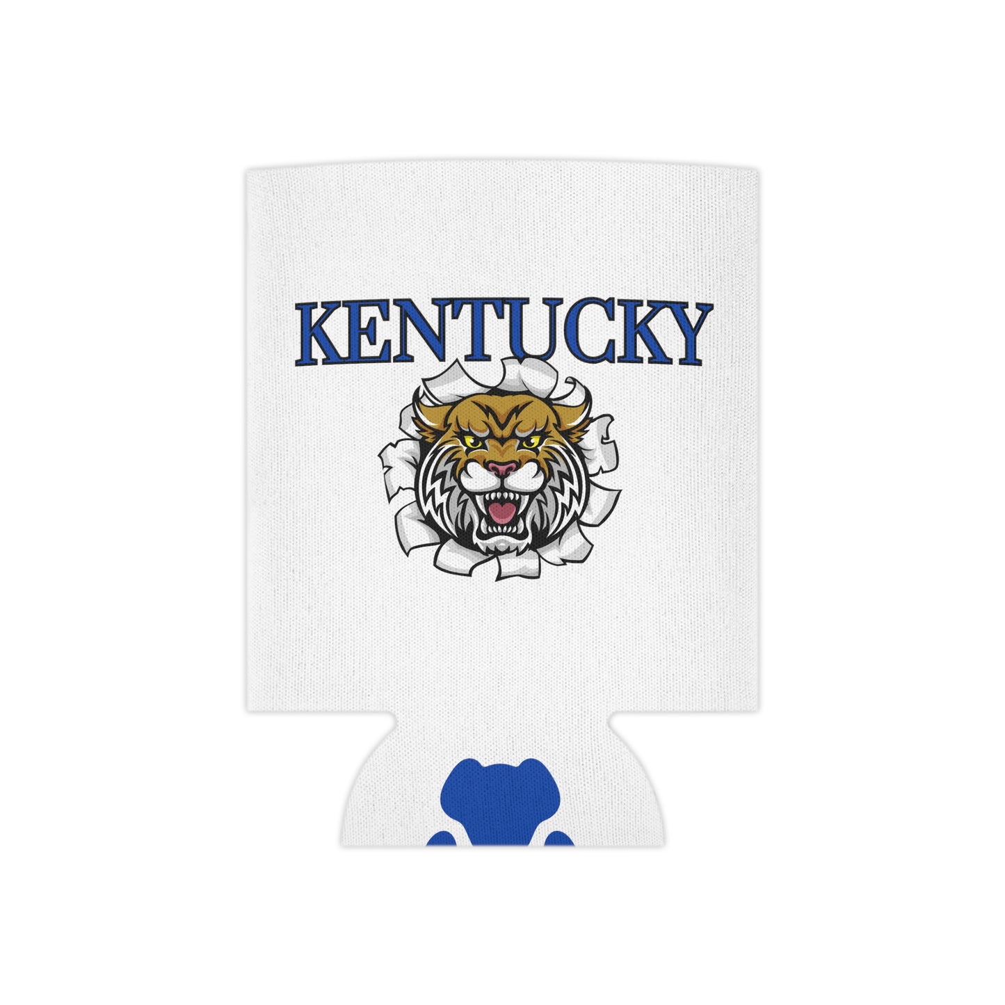 Kentucky UK Blue Paw Print Koozie