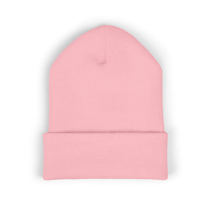 "Diet Coke" Heart Embroidered Cuffed Beanie — Classic Script Winter Hat