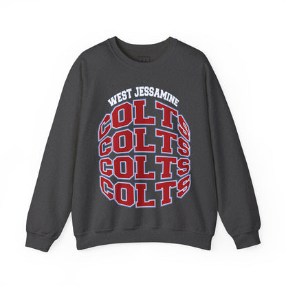 West Jessamine Colts Crewneck Sweatshirt — School Spirit Pride - Unisex