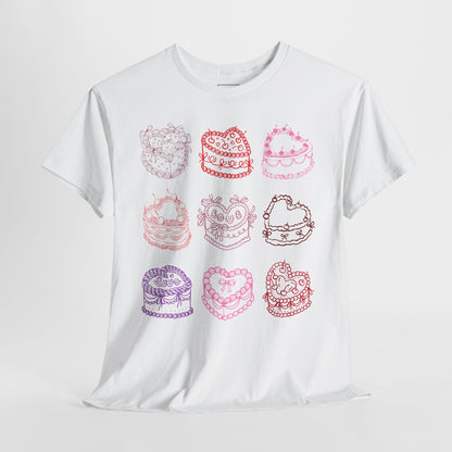 Coquette Cherry Bow Cake T-Shirt