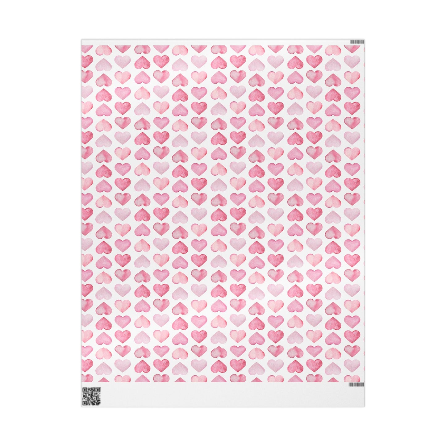 Shades of Pink Heart Wrapping Paper — Coquette Gift Wrap