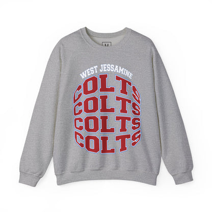 West Jessamine Colts Crewneck Sweatshirt — School Spirit Pride - Unisex