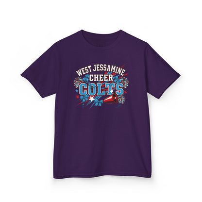YOUTH - - West Jessamine Cheer COLTS - Poms, Bows, Stars - Unisex Shirt