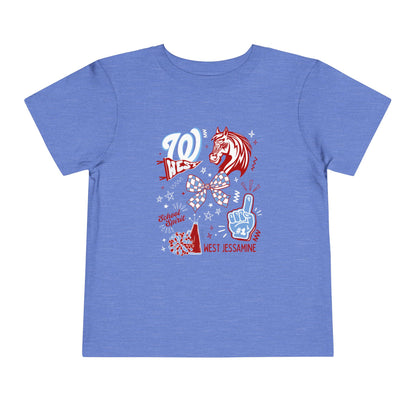 Toddler; West Jessamine Coquette School Spirit - Unisex T-shirt