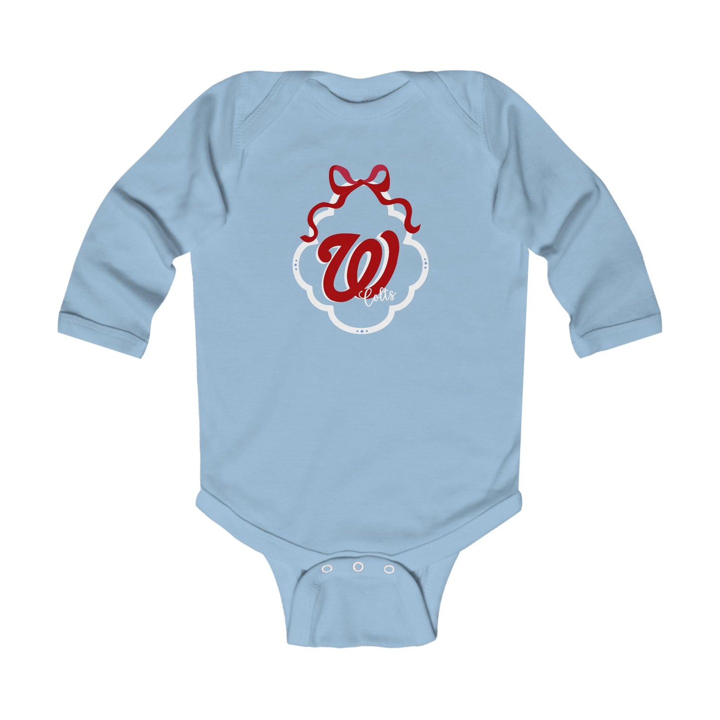 Infant - West (W) Colts -- Long Sleeve Bodysuit
