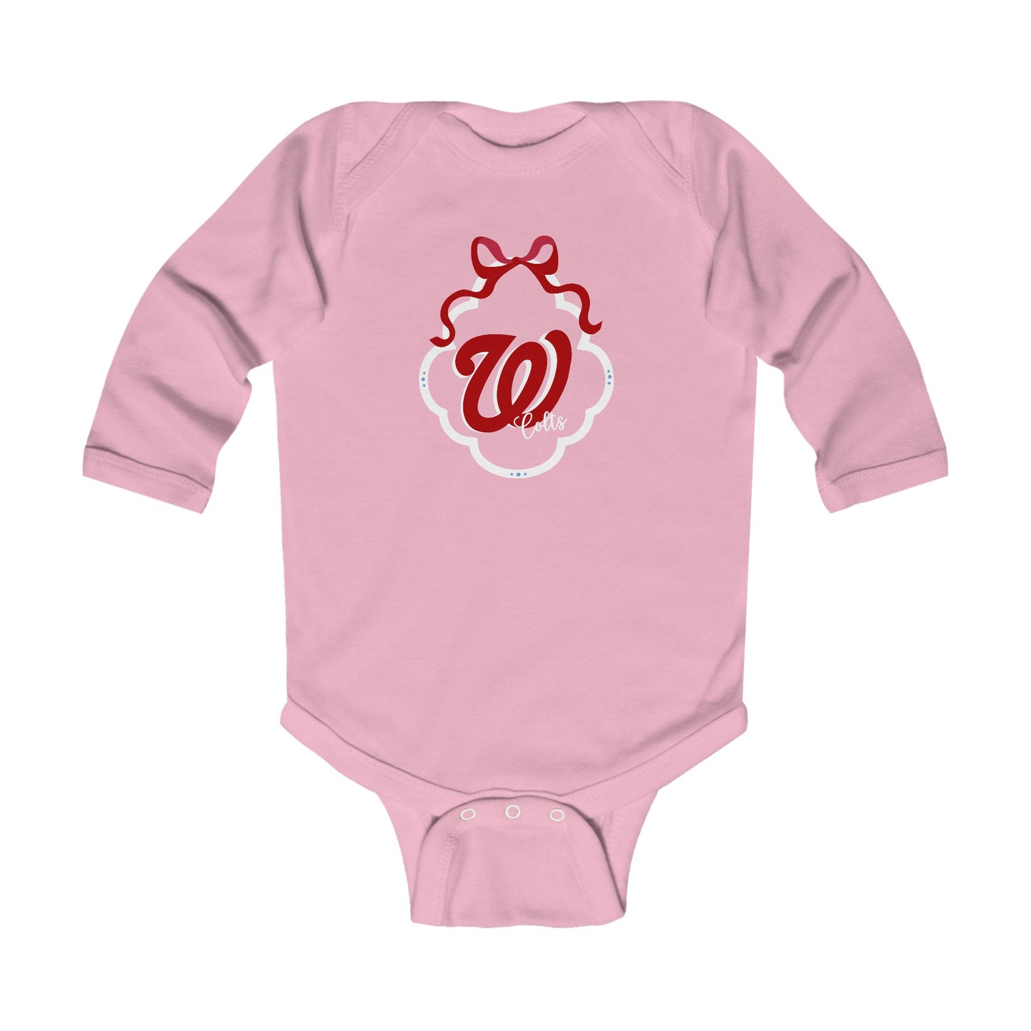 Infant - West (W) Colts -- Long Sleeve Bodysuit