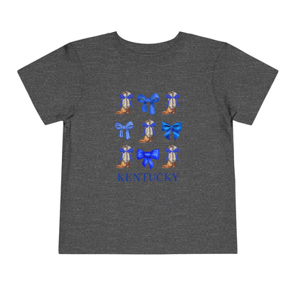 Toddler Kentucky Wildcats Coquette Bow and Cowgirl Boots Shirt