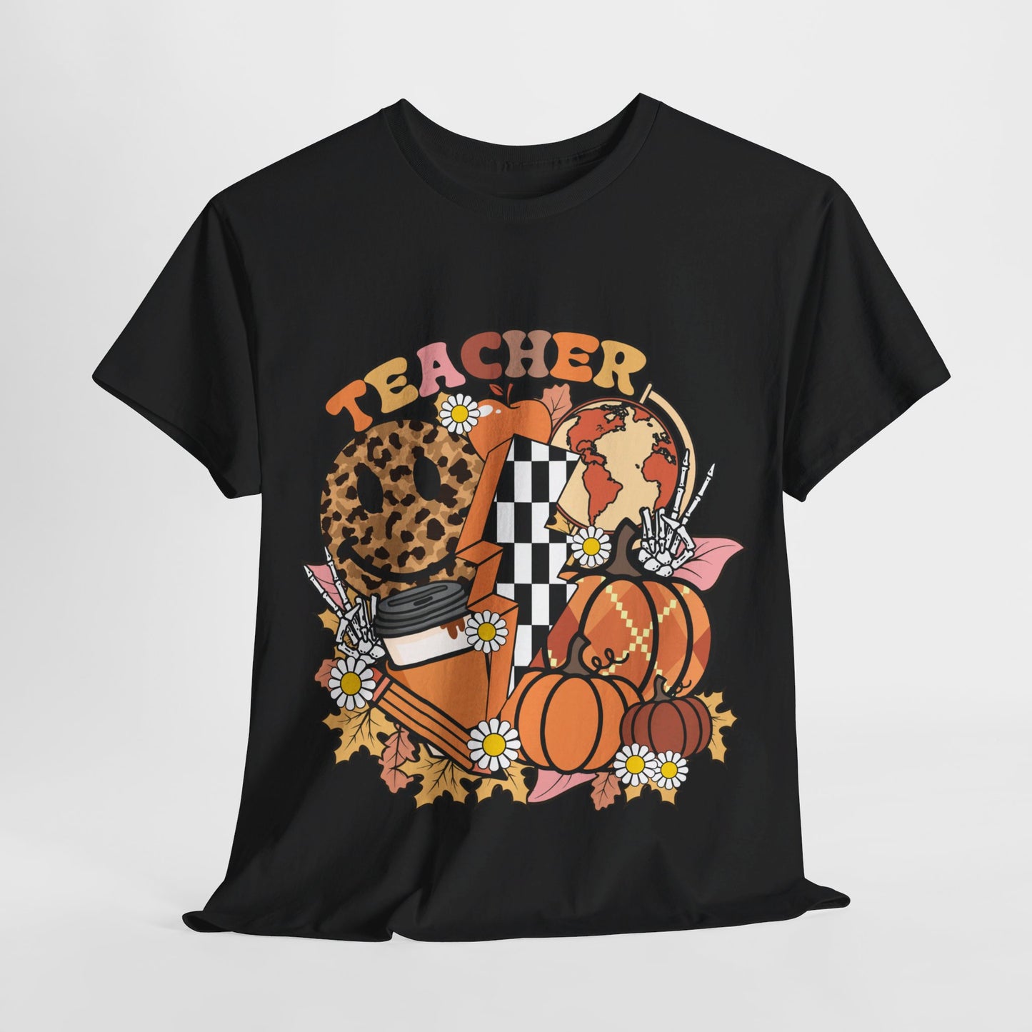 Fall Retro Teacher T-Shirt