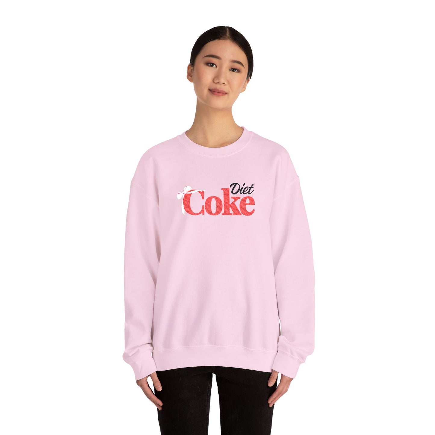 Bow 'Diet Coke' Crewneck Sweatshirt - Embroidered