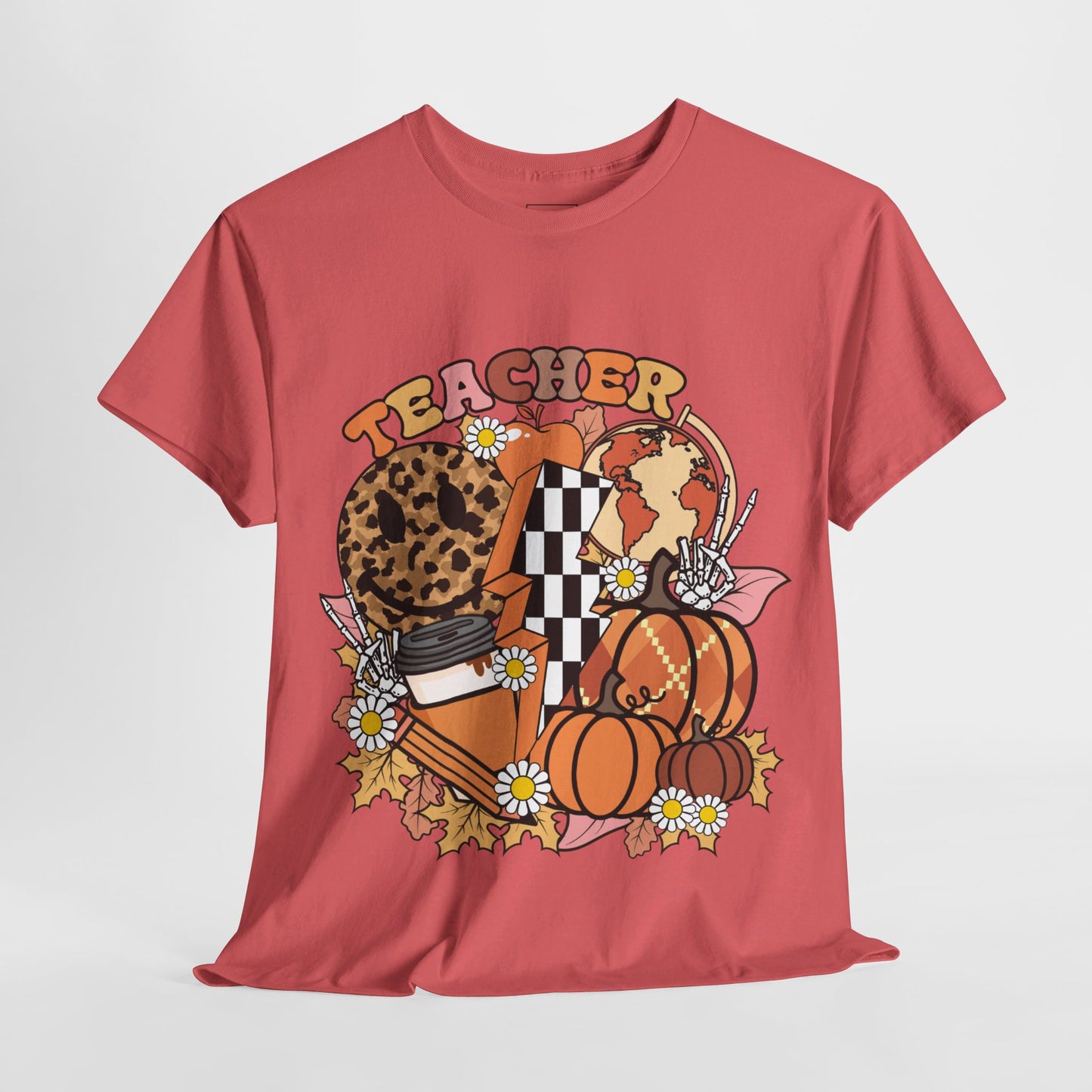 Fall Retro Teacher T-Shirt
