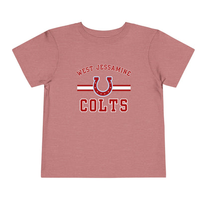 Toddler; West Jessamine Colts with Horseshoe- Unisex T-shirt
