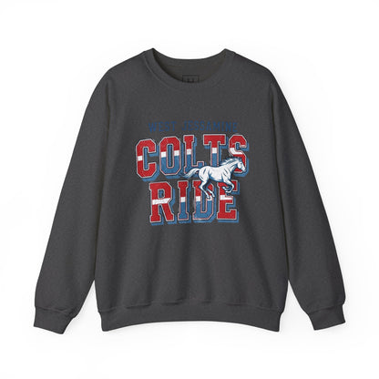 Crewneck Sweatshirt - West Jess RIDE COLTS Sweater