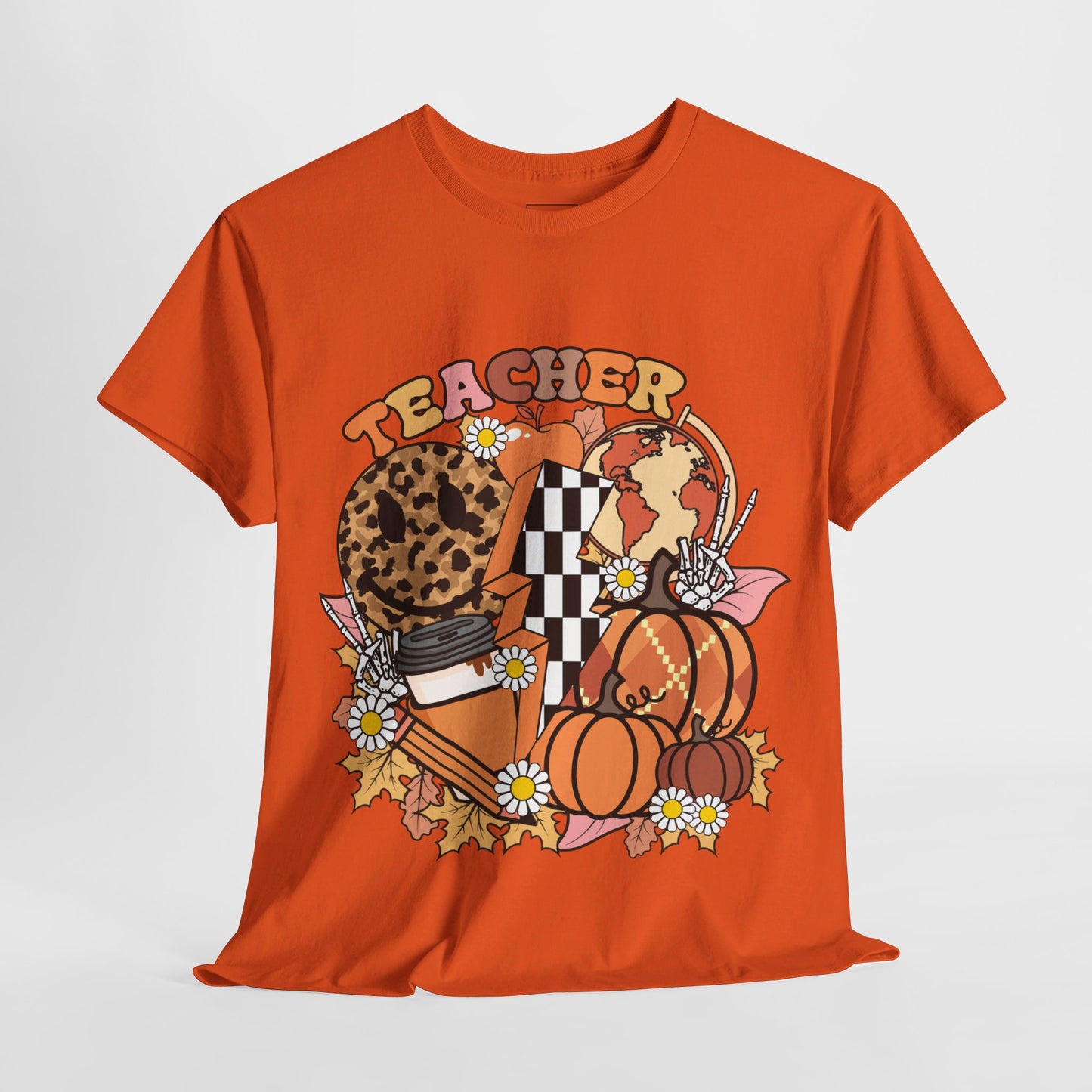 Fall Retro Teacher T-Shirt