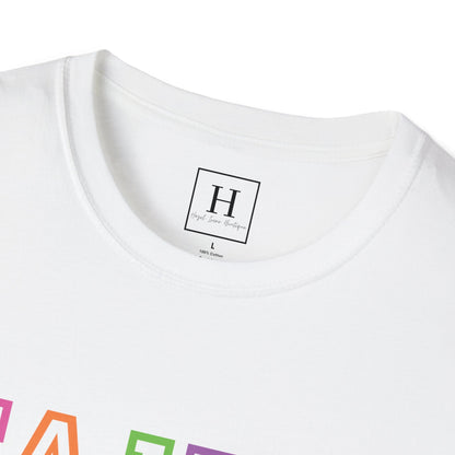 Bright Rainbow Color Faith Christian T-shirt
