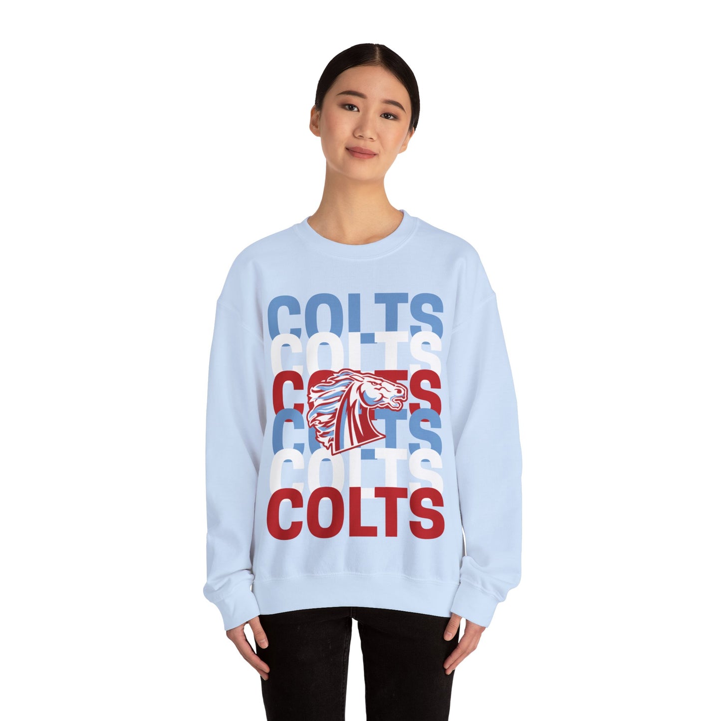COLTS with Horse Logo - Christmas Sweatshirt - Unisex