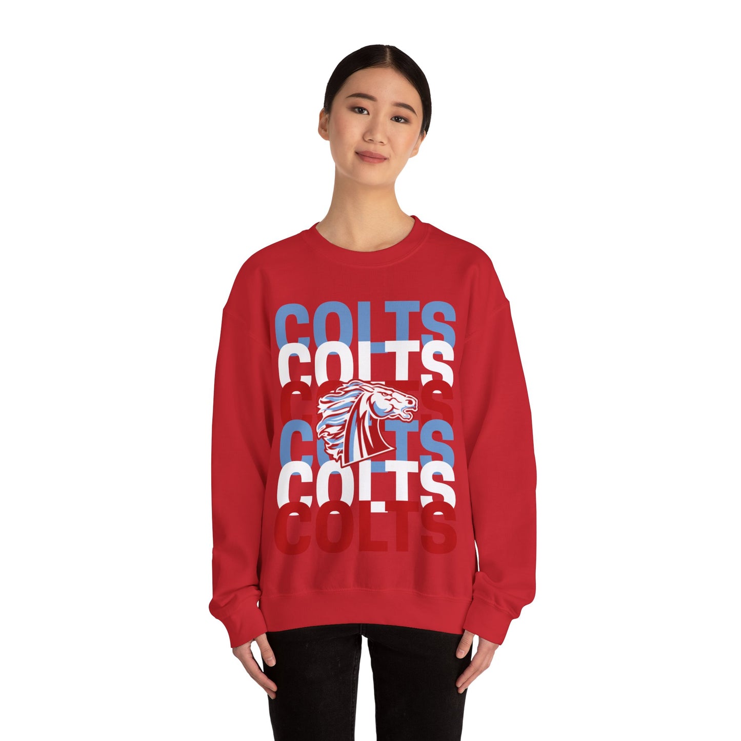 COLTS with Horse Logo - Christmas Sweatshirt - Unisex
