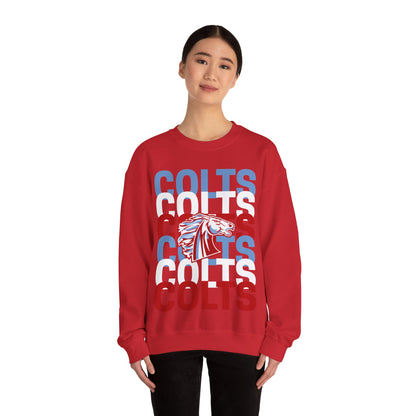 COLTS with Horse Logo - Christmas Sweatshirt - Unisex