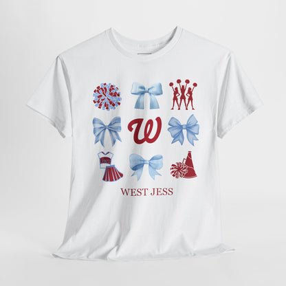 West Jessamine Colts Coquette Cheer Bows - Unisex Tee
