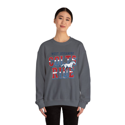 Crewneck Sweatshirt - West Jess RIDE COLTS Sweater