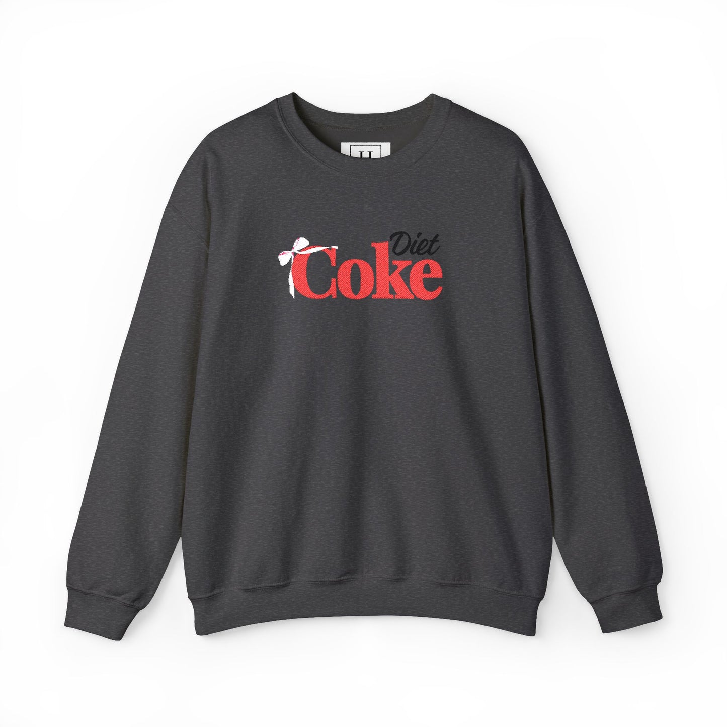 Bow 'Diet Coke' Crewneck Sweatshirt - Embroidered