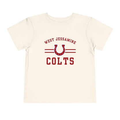 Toddler; West Jessamine Colts with Horseshoe- Unisex T-shirt