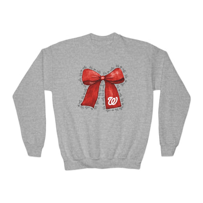 YOUTH - Let's Go Colts Bow - W Logo Unisex Sweatshirt