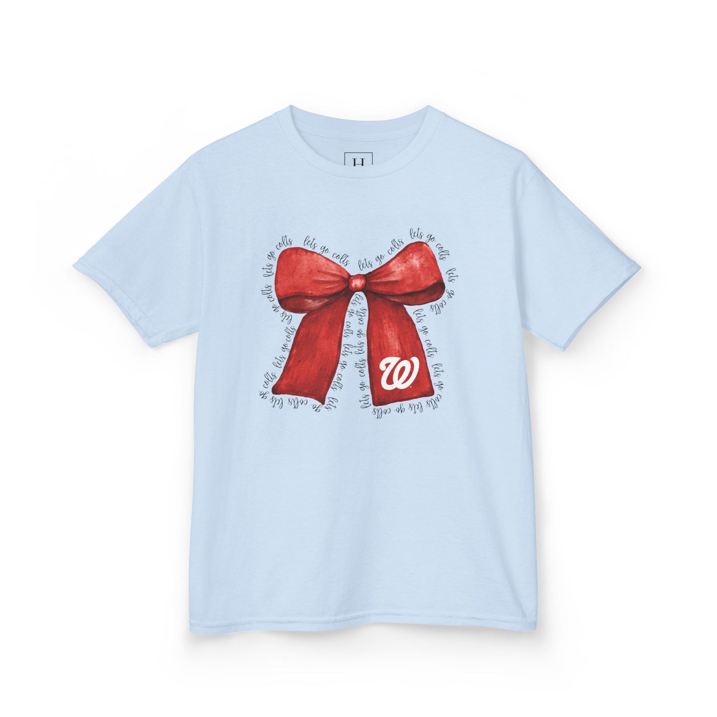 YOUTH - Let's Go Colts Bow - W Logo Unisex T-Shirt